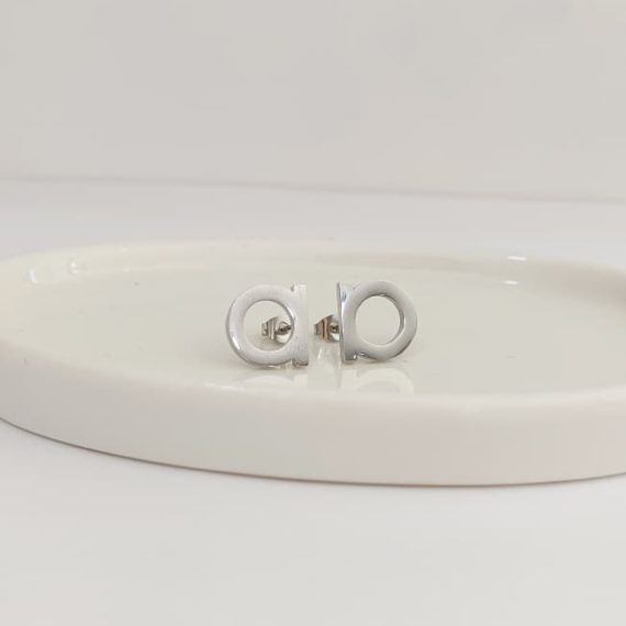 ARETES STUD CIRCULAR PLATA