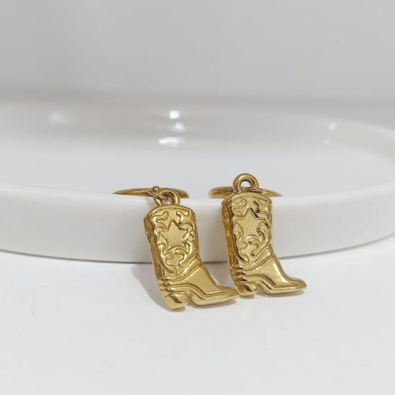 ARETES HOOPS BOTA VAQUERA
