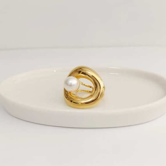 ANILLO DONA CON CENTRO PLATA