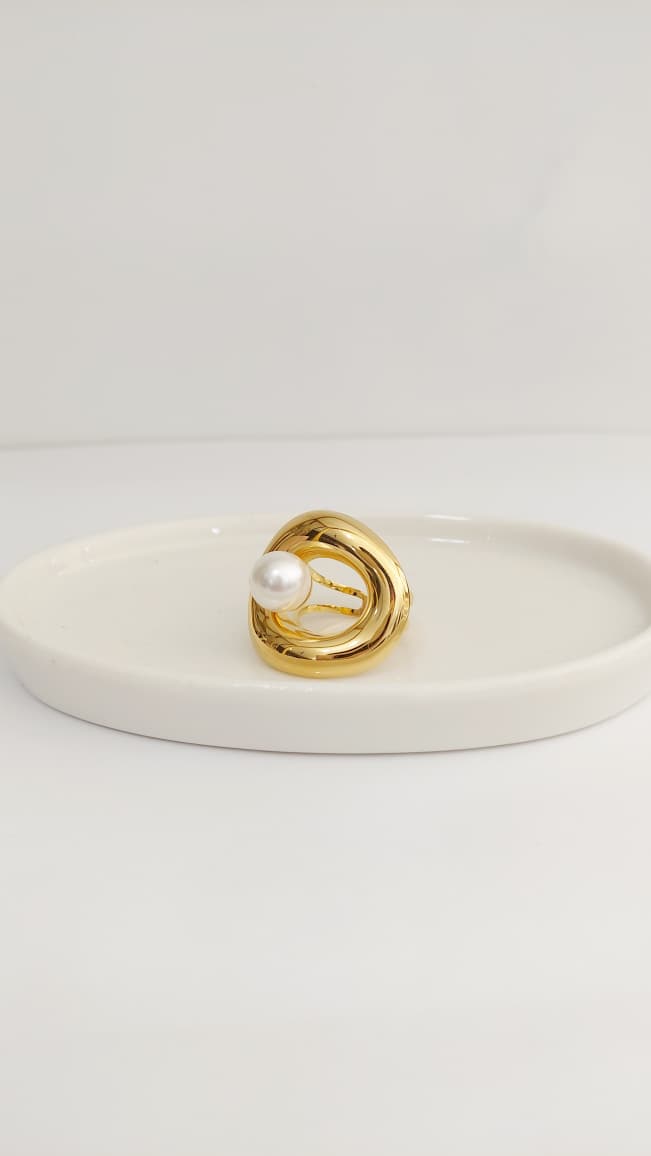 ANILLO DONA CON CENTRO PLATA