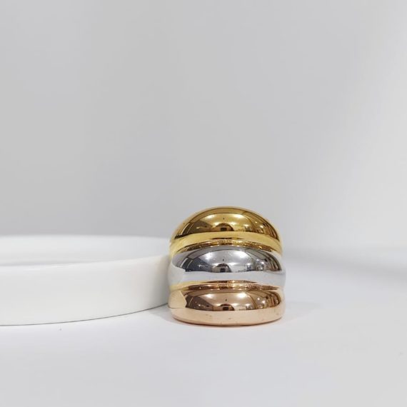 ANILLO TRIPLE DONA TRICOLOR