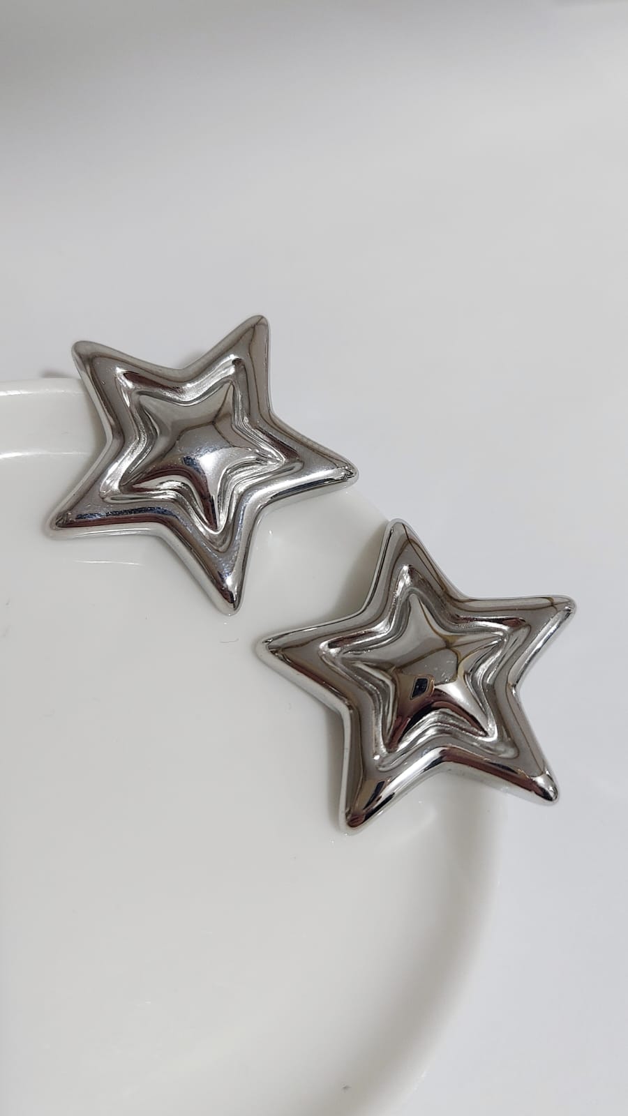 ARETES STUD ESTRELLA PLATA - Image 2