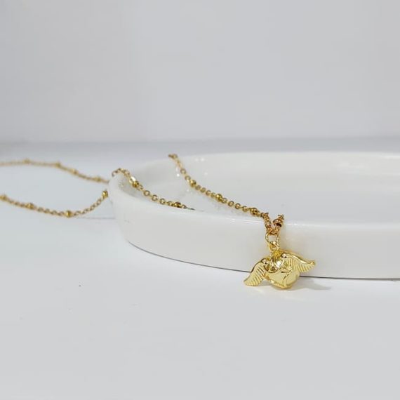 COLLAR SNITCH HARRY POTTER DORADO