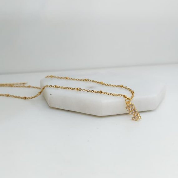 COLLAR BFF ZIRCONIAS DORADO