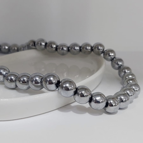 COLLAR PERLAS GRISES GRANDES