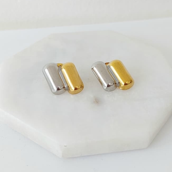 ARETES STUD RECTANGULOS MINI
