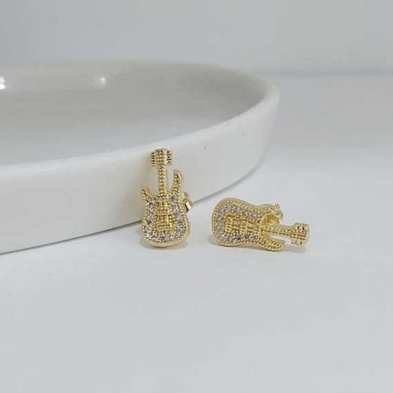 ARETES STUD GUITARRA