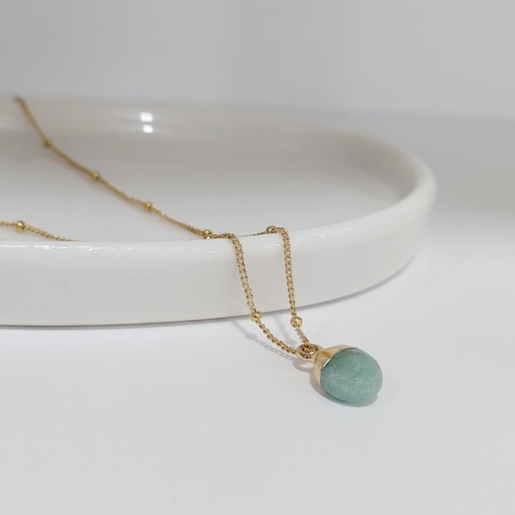 COLLAR DE CUARZO AVENTURINA