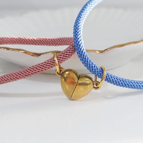 COMBO + PULSERA CORDON PAREJA CORAZON