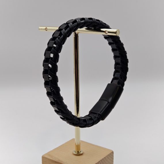 PULSERA HOMBRE ACERO NEGRA