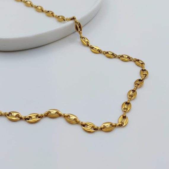 COLLAR MINI CONECTOR DORADO