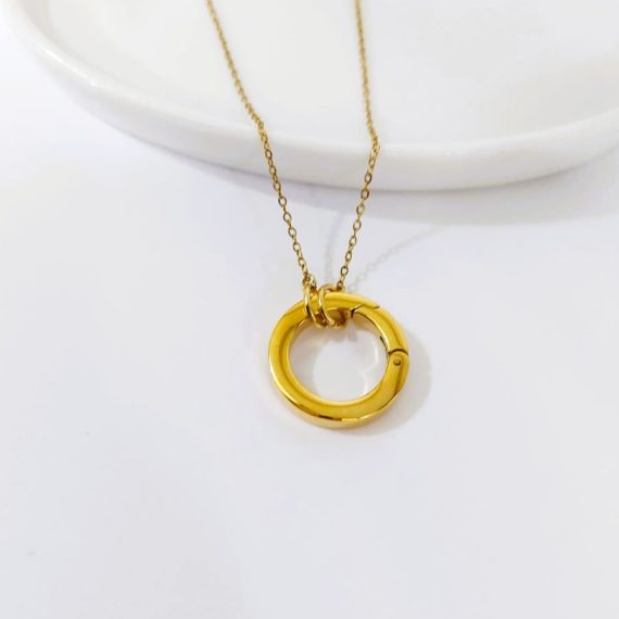 COLLAR CIRCULO GRANDE PARA DIJES