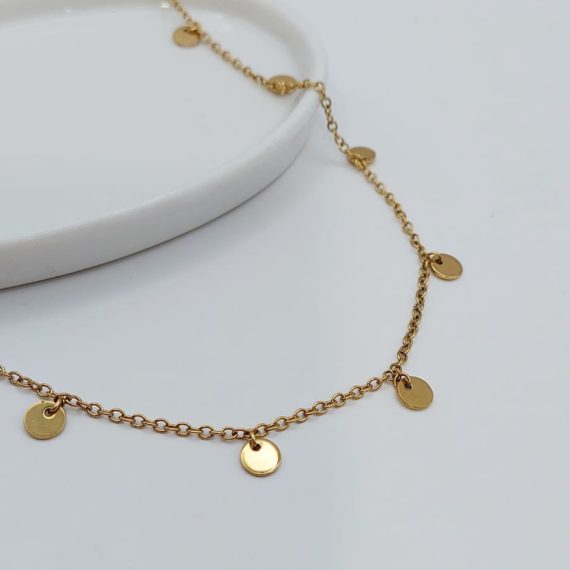 COLLAR CON 10 DIJES DE CIRCULOS