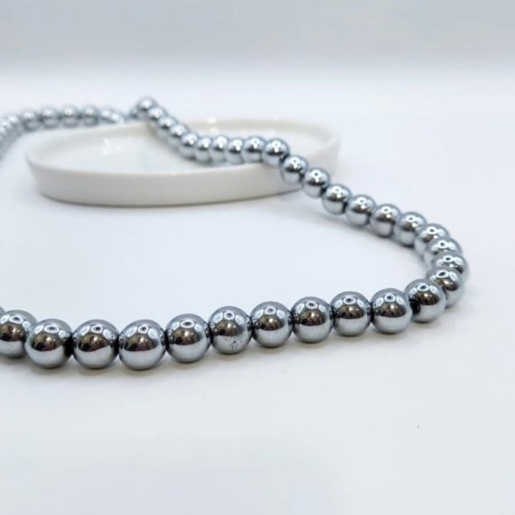 COLLAR BOLAS GRANDES  ELASTICO  60 CM PLATA AX1987-P