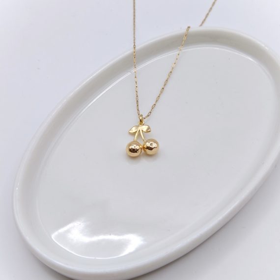 COLLAR CADENA CON DIJE DE CEREZA