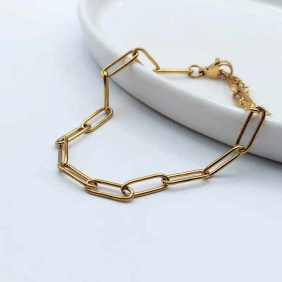 PULSERA CADENA DORADO