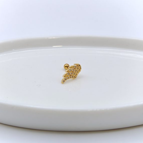 PIERCING STUD ALA DORADO