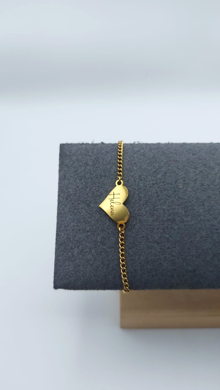 PULSERA CON CORAZÓN LINK GRABADA - Image 2