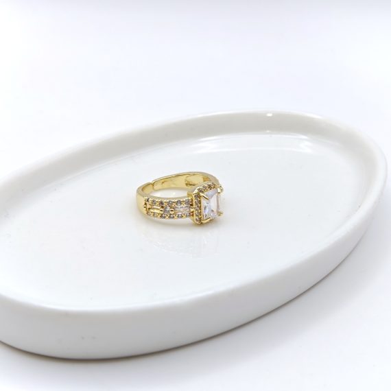 ANILLO ZIRCONIA CUADRADA