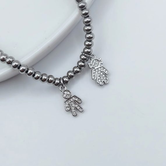 PULSERA BOLITAS PLATA 1 NIÑ@
