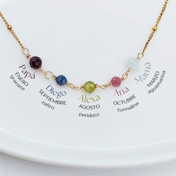 COLLAR CUARZOS DE COLORES (MES)