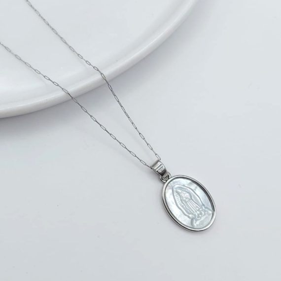 COLLAR PERLA NATURAL VIRGENCITA