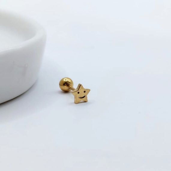 PIERCING ESTRELLA HAPPY FACE