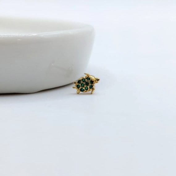 PIERCING STUD TORTUGA ZIRCONIA