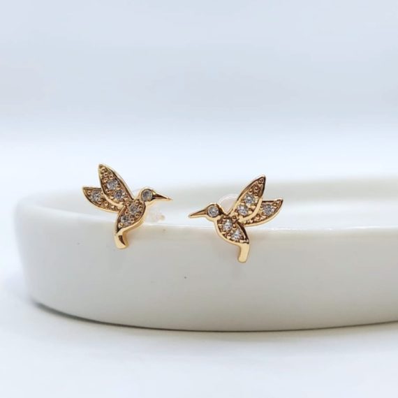 ARETES STUD COLIBRI ZIRCONIA