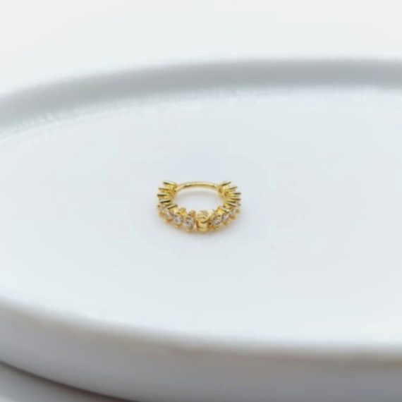 PIERCING HUGGIE MINI OVALOS