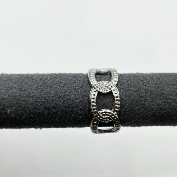ANILLO ESLABONES PLATA