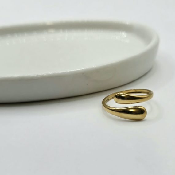 ANILLO GOTA APERTURA DORADO