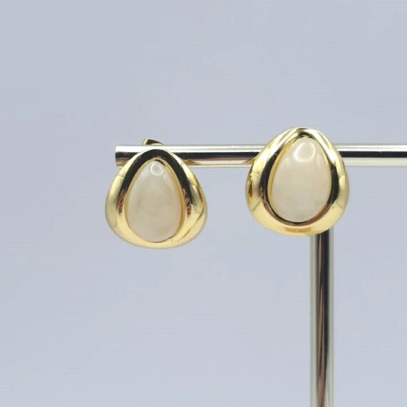 ARETES STUD GOTA BLANCA