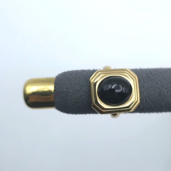 ANILLO CUADRADO NEGRO