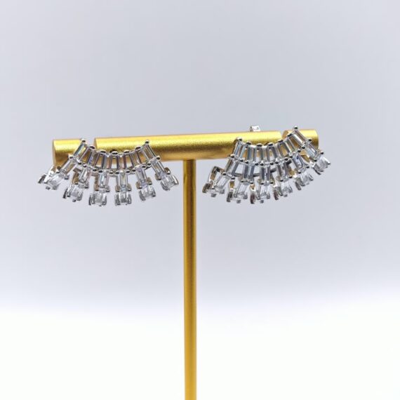 ARETES ABANICO ZIRCONIAS