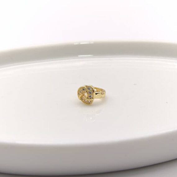 PIERCING HOOP TRIANGULO ZIRCONIA